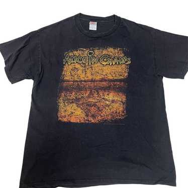 もり DONROCK 手刷り Tシャツ ヴィンテージ モナリザ アリチェン ALICE IN CHAINS T-shirt designed by DONROCK | D