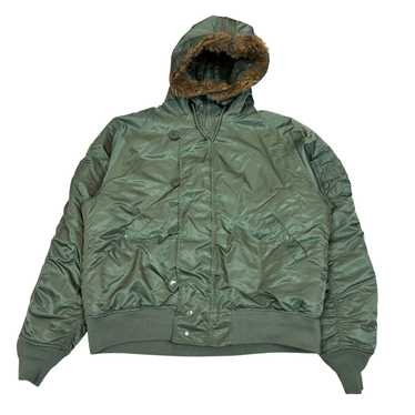 「希少」80s alpha industrys n2b fur jacket ALPHA INDUSTRIES N-2B Flight Jacket Size M US Air Force 80s