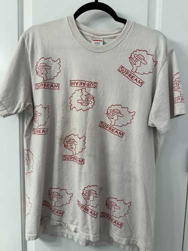 Supreme FW17 Gonz Tee ライトピンク (Supremeステッカー付き) SUPREME Gonz Tee T- Shirt Black Size XL FW17 Head Logo