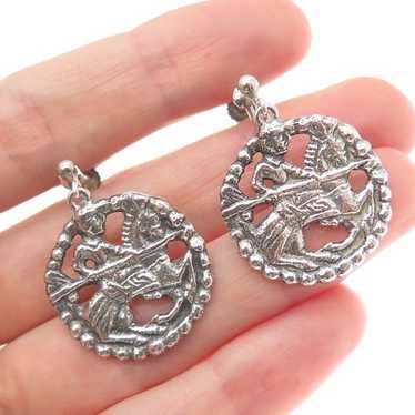 ヴィンテージ NORWAY David Andersen シルバー ピアス David Andersen Norway Sterling Viking Earrings | Purple Creek
