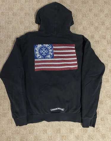 在庫少★送料込！【Chrome Hearts】アメリカンフラッグ フーディ Chrome hearts black american - Gem