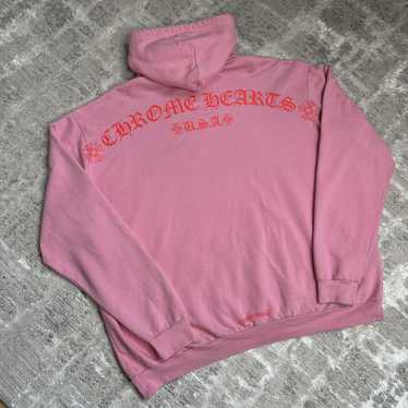 Chrome Hearts T Bar USA Hoodie クロムハーツ フーディ ピンク Buy Chrome Hearts T Bar Logo Hoodie 'Pink/Red' - 1383