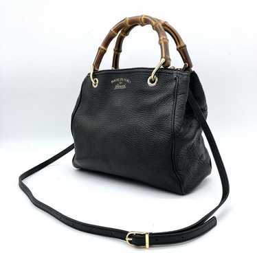◇グッチ◇レザー/バンブー/2WAY/ハンド/ショルダーバッグ/336032 楽天市場】グッチ バンブー ショッパー スモール ハンドバッグ