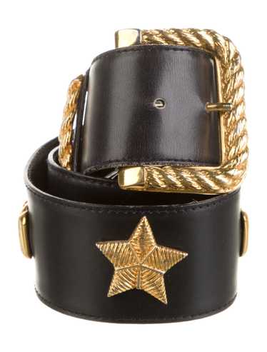 Escada gold leather belt - Gem