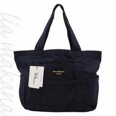 VANSON × Ron Herman LEATHER TOTE BAG Used Black Suede VANSON Tote Bag 20903 by Ron Herman | eBay