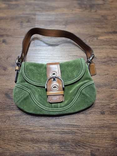 ハンドバッグ By Far Sea green suede micro Cush handbag By Far Sea Green Suede Micro Cush Handbag – LOZURI®