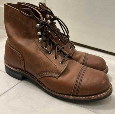 N*⌘様 RED WING IRON RANGE MANSON 8011 Red Wing 8011 Iron Range Manson US7.5D Brown Leather Boots
