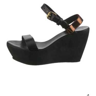 【ACNE STUDIOS】Open Toe Heel Sandal/追跡可能/全国送料無料 Acne Studios 60mm Heeled Leather Thong Sandals In Yellow