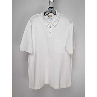 トップス HERMES S/S POLO CUTSEW WHITE M Hermes White Polo Shirt - Gem
