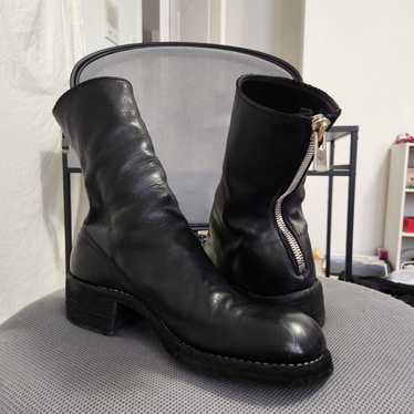 新品　GUIDI PL2 ブラック　カモフラ加工　42 Guidi PL2 Black - Front Zip Boots for Men and Women | UJNG