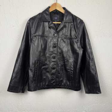 ジャケット・アウター 00s old gap leather bomber jacket y2k 00s old gap leather bomber jacket y2k