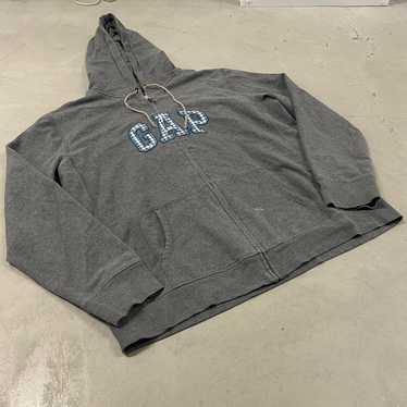 Y2k grey gap hoodie - Gem