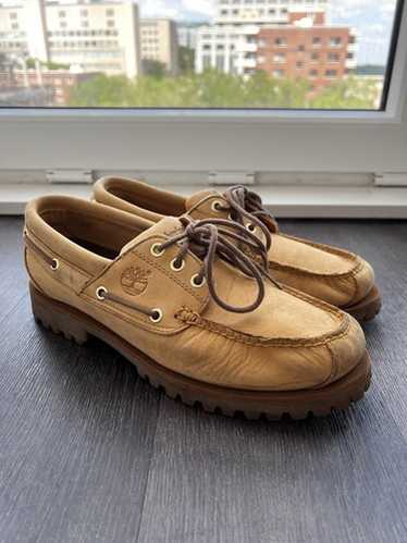 靴 Timberland 3EYE CLASSIC LUG DARK GREY Timberland 3eye Classic Lug Boat Shoes/Dark Grey Nubuck