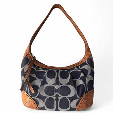 バッグ Coach Ergo Denim Blue Leather Demi Bag Coach Ergo Denim Blue Leather Demi Bag Coach Ergo Denim Blue