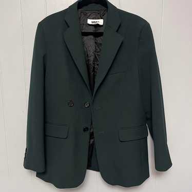 アウターその他 MM6 MAISON MARGIELA Woman Blazer Green Green double-breasted oversized blazer MM6 Maison Margiela