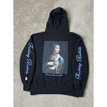 美品 FR2 パーカー 東京都花札/初期版極限定 FR2梅 パーカー 純白 桃色 X-LARGE HUF