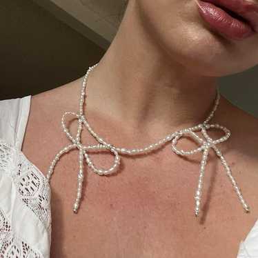 Sandy Liang Pearl Necklace - Gem