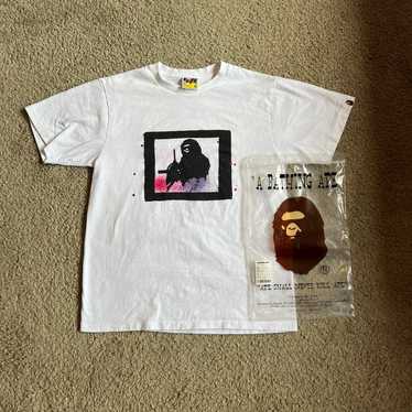 Futura APE フューチュラ エイプ STASH スタッシュ A BATHING APE×FUTURA サテンスタジャン フューチュラ ブルー 青