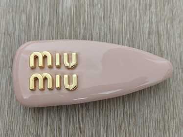MiuMiu＊Plexiglas and l hair clip＊送料込 MIU MIU Plexiglas and Metal Hair Clip | A pair of MIU MIU