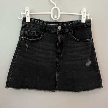 ◆TOOMUCHTAX◆ DENIM MINI SKIRT BLACK 71gHRE0kyyL.jpg