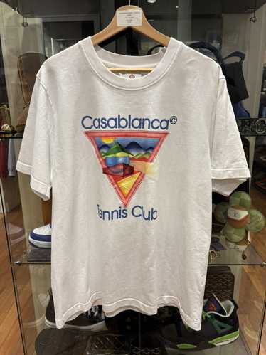 [CASABLANCA]グラフィック ラルシュ テニスクラブ Tシャツ 美品 22ss Casablanca カサブランカ テニスクラブ スクリーン
