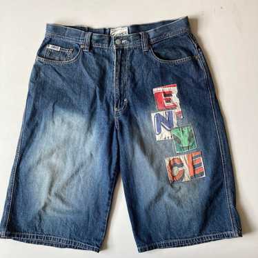 ☆enyce☆ denim halfpants street hiphop Vintage 90s Enyce Denim Shorts Men's 38 Skate Hip Hop Rap