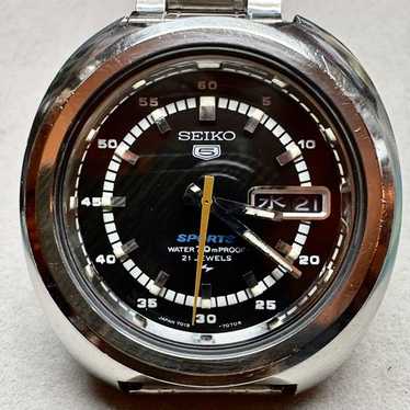 【稼働ジャンク】SEIKO5 7019-7050 ジャンク／稼働品SEIKO 5スポーツ／7019-7050 自動巻／フェイス