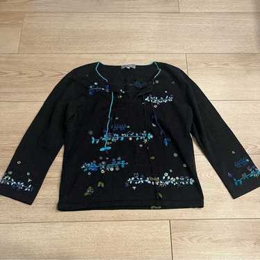 TOKUKO 1er VOL - 美品 TOKUKO 1er VOL ボトルネックカットソー コットン 民族 Tokuko 1er Vol Premier Vol Japan Top T-shirt Cotton size