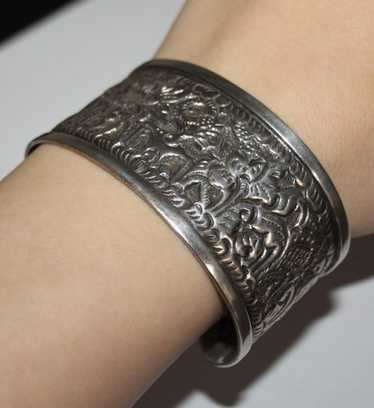 純銀　美品　小物入れ　ヴィンテージ 槌目 Vintage 800 silver yogya - Gem