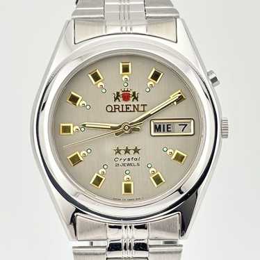 【希少】オリエント　スリースター　em6q co ca Orient Three star Rare vintage Crystals studded watch Orient