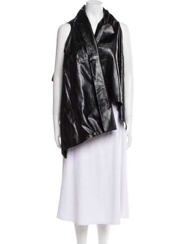 90年代後期〜2000年初期 本人期 ANN DEMEULEMEESTER 2000s Ann Demeulemeester deconstructed biker leather jacket