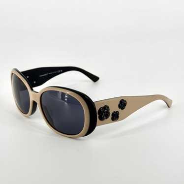 Chanel camellia sunglasses black - Gem