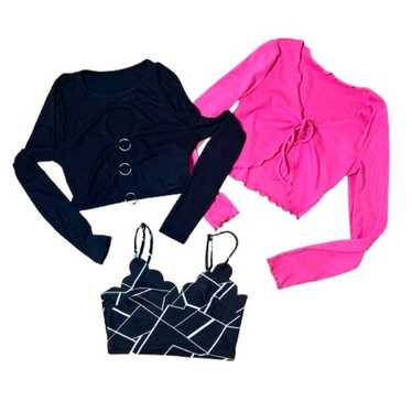 3 cropped tops shein - Gem