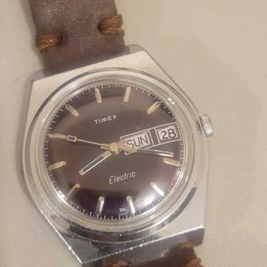 TIMEX Electric 腕時計 ステンレス　ジャンク Vintage Mens Timex Electric 2 Jewels Wrist Watch 