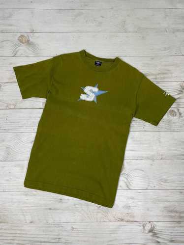 old stussy star 90s ヴィンテージ USA スターロゴ 訳アリ【 STUSSY 】ステューシー スタープリント Tシャツ old