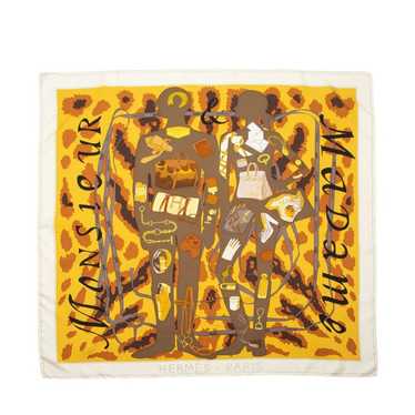 HERMES Monsieur et Madame スカーフ HERMES 【新品】HERMES エルメス スカーフ カレ45 Monsieur et