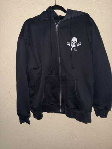 【CHROME HEARTS】ヘザー フォティ ジップアップ ジャケット クロムハーツ パーカー コットン サイズM ブラック SAILIN ON