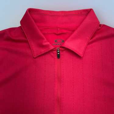 トップス 90s oakley polo shirt Vintage 90s Oakley Mens Polo Short Sleeve Shirt Striped Blue