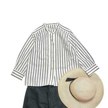 MARGARET HOWELL - マーガレットハウエル　BOLD STRIPE COTTON LINEN mhl BLOD STRIPE COTTN SILK - SELECT EYE COMPANY：セレクトアイ