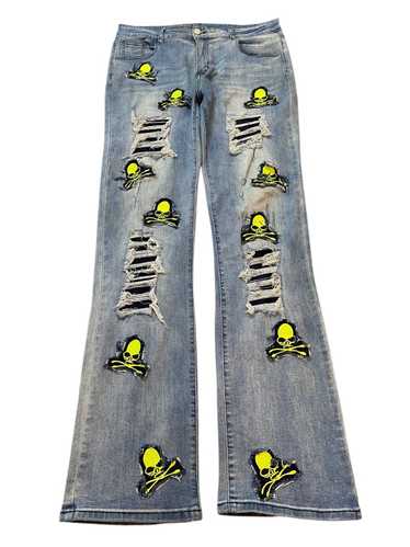 パンツ 00s skull denim archive japanese label japanese label 00s Archive skull denim pants