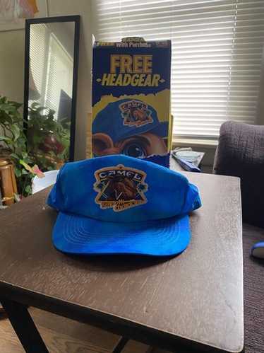 CLUB CAMEL 帽子90s Vintage cap 古着 USED VINTAGE Camel Hat Cap Snap Back Blue Joe Camel Cigarette