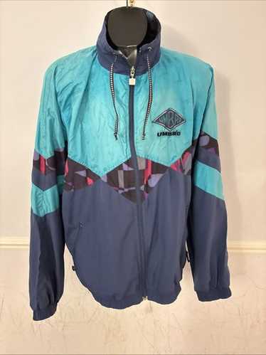 ジャケット・アウター 90s Umbro Shell Jacket - Gray Blue Green Vintage 90s Umbro Green Track Jacket - XL – Rokit
