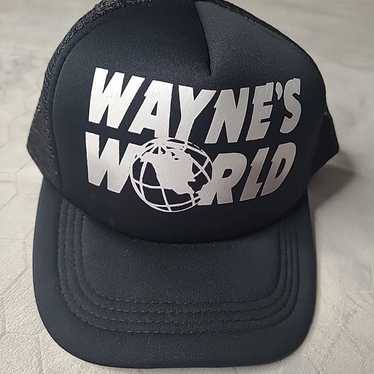 ヴィンテージ古着　レア　WAYNE'S WORLD キャップ 90s 90年代 ムービー フィルム Film シネマ Cinema 帽子 黒
