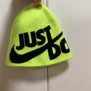 帽子 vitage 90s nike knit hat VINTAGE 90s Nike Hat Boys One Size Black Gray Swoosh Acrylic