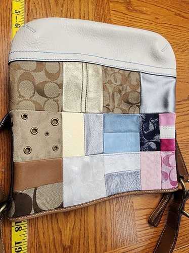 バッグ coach patchwork shoulder bag signature Coach signature patchwork handbag - Gem