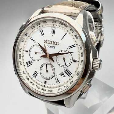 時計 SEIKO DOLCE RADIO WAVE CONTROL SOLAR Seiko Radio Wave Control Quart Solar 7B22 HAB0 October 2008