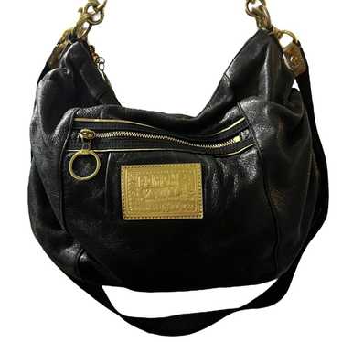 バッグ COACH Poppy Black Leather 2way Y2K Bag Coach Poppy Black Bags & Handbags for Women for sale | eBay