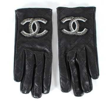 希少 オールドシャネル CHANELcocoレザーグローブイエロー系 7 1/2 希少 オールドシャネル CHANELcocoレザーグローブイエロー系 7 1/2