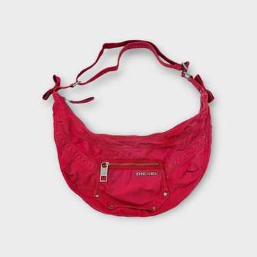 バッグ Archive DIESEL Pink Denim Logo Shoulder Archive DIESEL Pink Denim Logo Shoulder - メルカリ