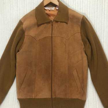 ジャケット・アウター McGREGOR SUEDE LEATHER PANEL KNIT JACKET s-l400.jpg